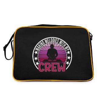 Festival - Retro Tasche - Schwarz/Gold - Hinten