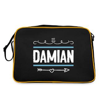 Damian - Retro Bag - black/gold - Back