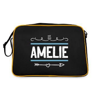 Amélie - Sac Retro - noir/or - Dos