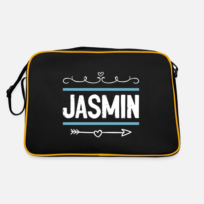 Jasmin - Retro Tasche - Schwarz/Gold