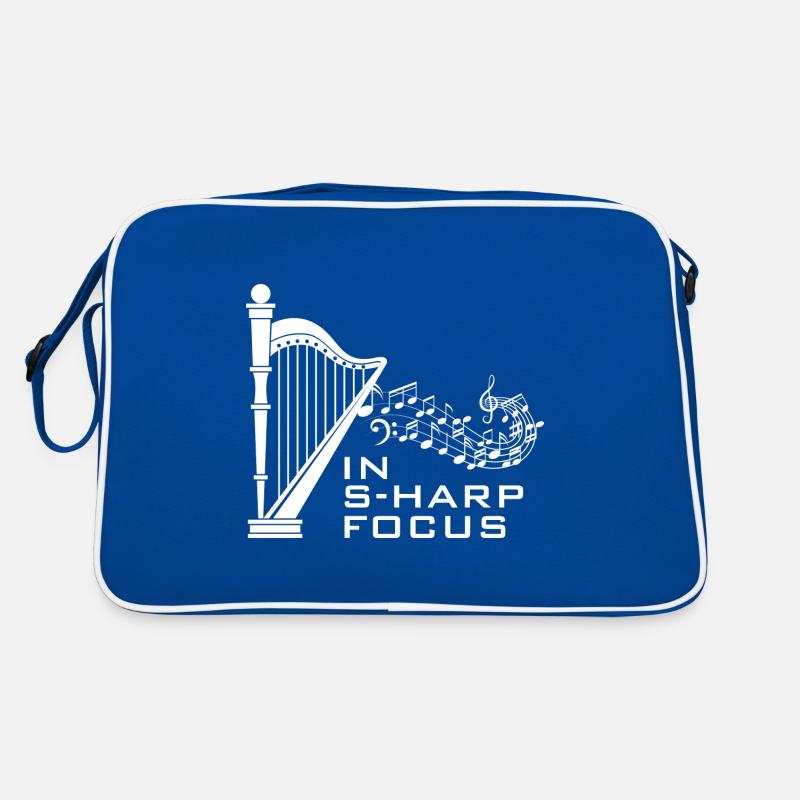 Harp design for harpist and harp player Retro Bag