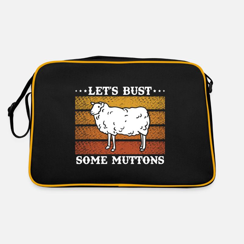 Let's Bust Some Muttons Vintage Sheep Gift Retro Bag