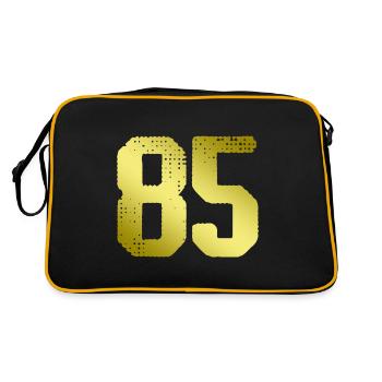 maillot numéro 85 - Sac Retro - noir/or - Dos