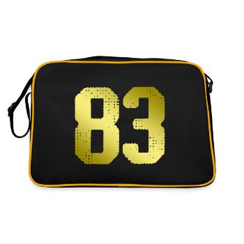 83 number jersey - Retro Bag - black/gold - Back