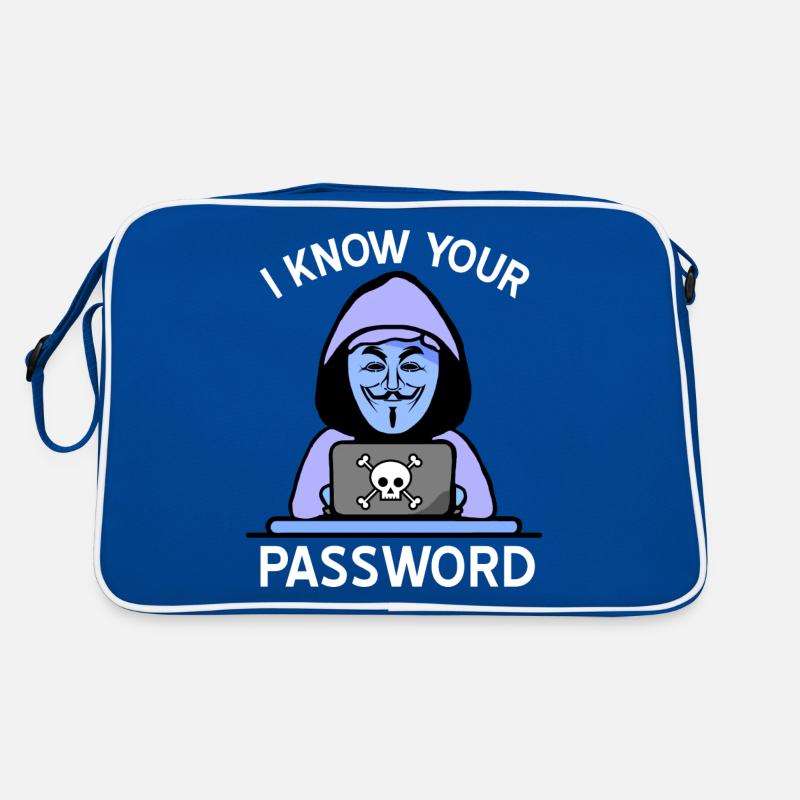 Hacker - I know your password Retro Bag
