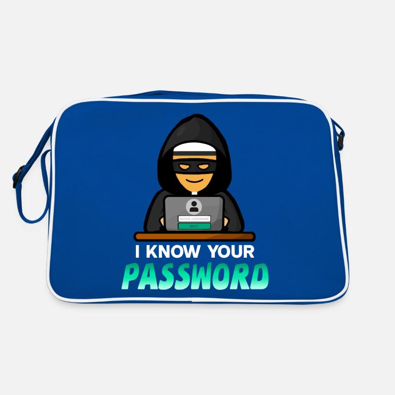 Hacker - Ich kenne dein Passwort Retro Tasche