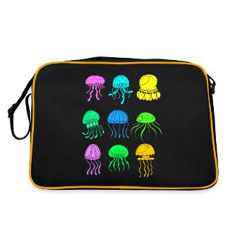Jellyfish Species Jellyfish - Retro Bag - black/gold - Back