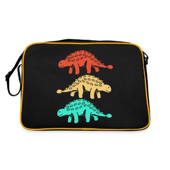 dino - Retro Bag - black/gold - Back