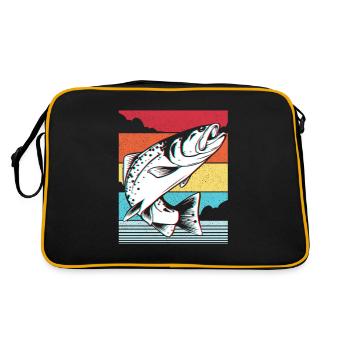 Poissons Carpes de brochet - Sac Retro - noir/or - Dos