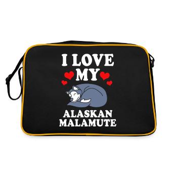 Malamute - Sac Retro - noir/or - Dos