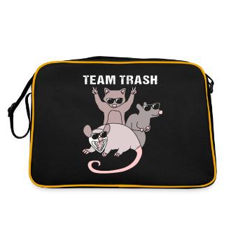 Opossum Possum - Retro Bag - black/gold - Back