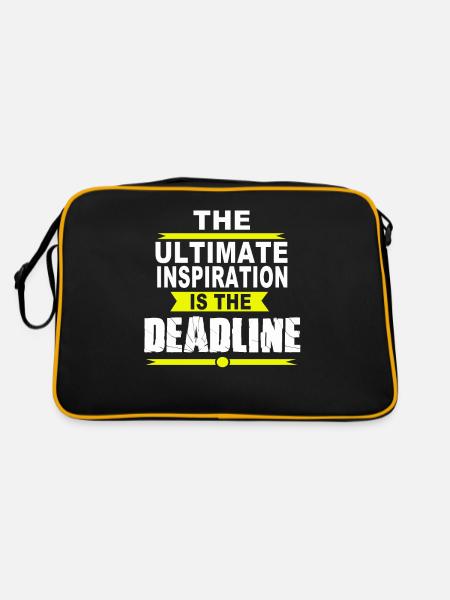 Designer Graphic Designer Graphic Designer Artist - Retro Bag - black/gold - Back