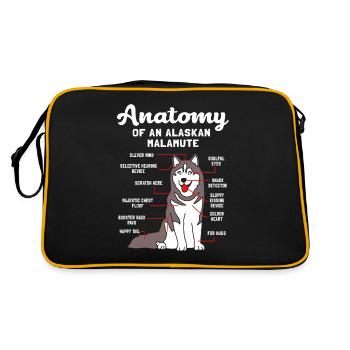 Malamute - Sac Retro - noir/or - Dos