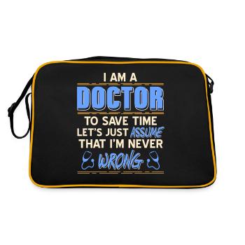 Docteur - Je suis un docteur - Sac Retro - noir/or - Dos