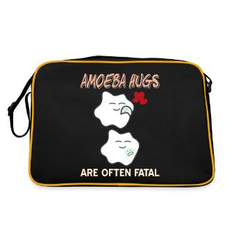 Amoeba Hugs Are Fatal - Retro Bag - black/gold - Back