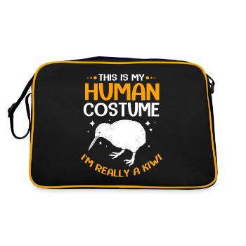 kiwi-bird kiwi bird - Retro Bag - black/gold - Back