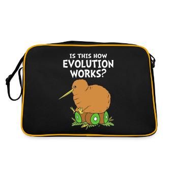 kiwi-bird kiwi bird - Retro Bag - black/gold - Back