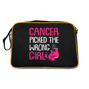 Cancer du sein - Sac Retro - noir/or - Dos
