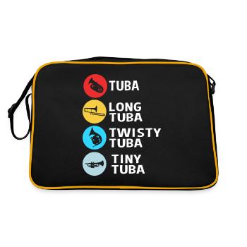 Tuba Blechblasinstrumente - Sac Retro - noir/or - Dos
