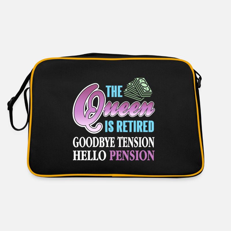 Pension - The Queen is retired Retro Bag