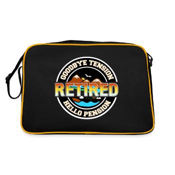 Pension - Goodbye Excitement Hello Pension - Retro Bag - black/gold - Back
