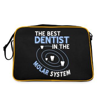 Dentist - Best Dentist - Retro Bag - black/gold - Back