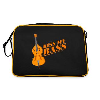 Contrebasse - Kiss my bass - Sac Retro - noir/or - Dos