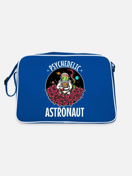 Psychedelic Astronaut - Retro Bag - blue/white - Back
