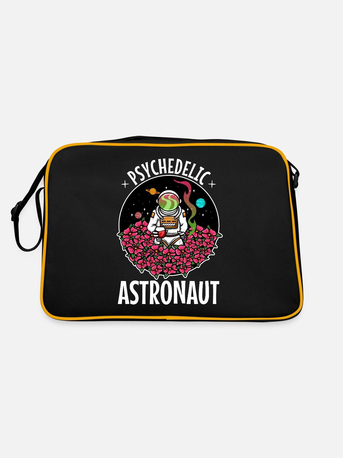 Psychedelic Astronaut - Retro Bag - black/gold - Back