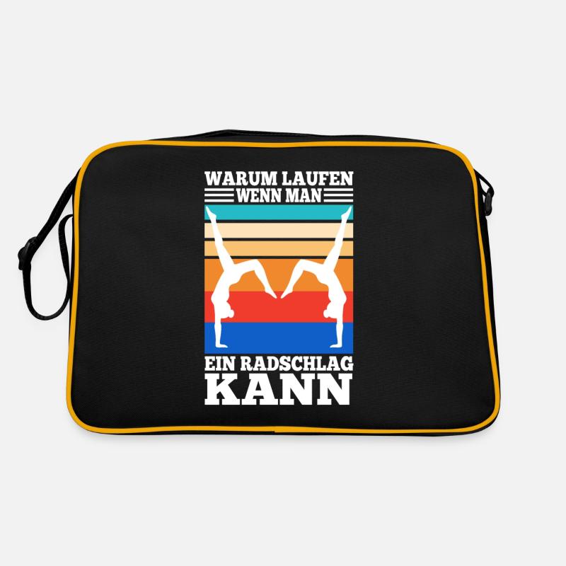 Warum Laufen wenn man ein Radschlag kann Retro Tasche