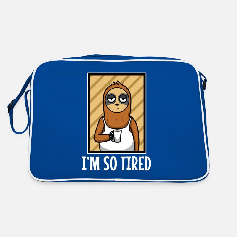 Sloths sleep tired - Im so tired Retro Bag