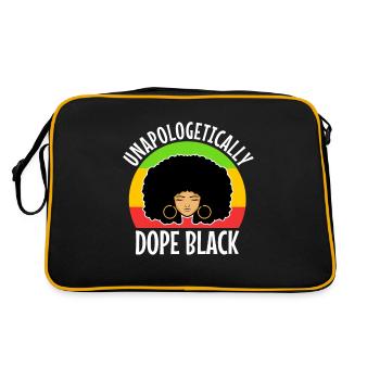Noir sans excuse - Sac Retro - noir/or - Dos
