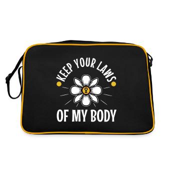 Gardez vos lois hors de mon corps - Sac Retro - noir/or - Dos