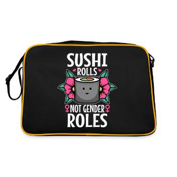 Rouleaux de sushi pas les rôles de genre - Sac Retro - noir/or - Dos