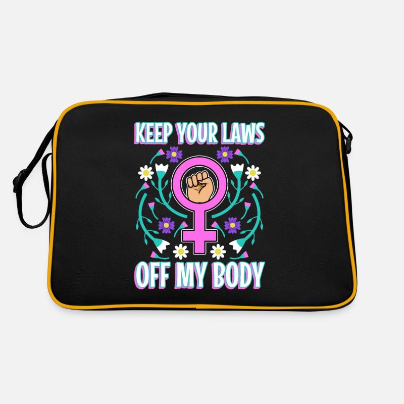 Keep your laws off my body Retro Tasche