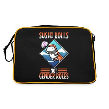 Rouleaux de sushi pas les rôles de genre - Sac Retro - noir/or - Dos