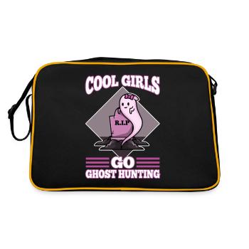 Cool girls go ghost hunting - Retro Bag - black/gold - Back