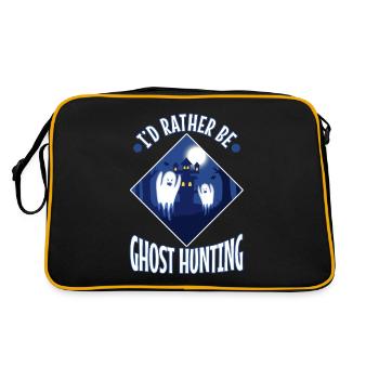 I'd Rather Be Ghost Hunting - Retro Bag - black/gold - Back