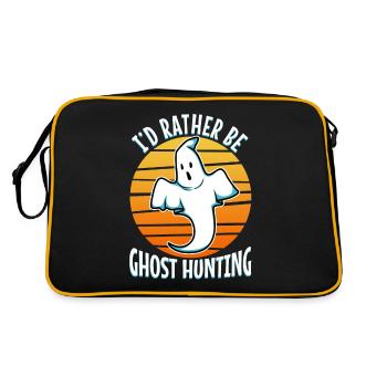 I'd Rather Be Ghost Hunting - Retro Bag - black/gold - Back
