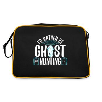 I'd Rather Be Ghost Hunting - Retro Bag - black/gold - Back