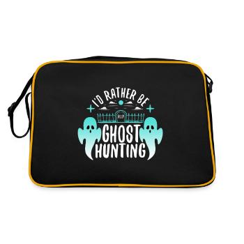 I'd Rather Be Ghost Hunting - Retro Bag - black/gold - Back
