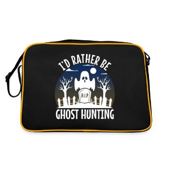I'd Rather Be Ghost Hunting - Retro Bag - black/gold - Back
