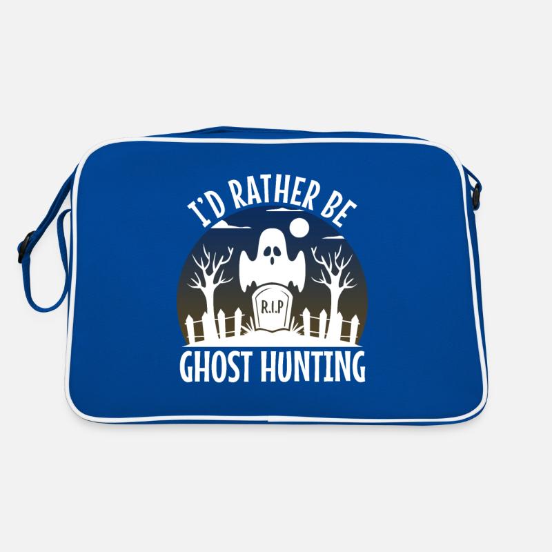 I'd Rather Be Ghost Hunting Retro Tasche