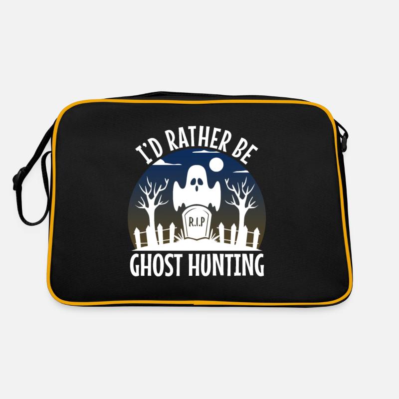 I'd Rather Be Ghost Hunting Retro Tasche