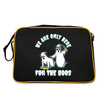 Je suis juste là pour les boos - Sac Retro - noir/or - Dos