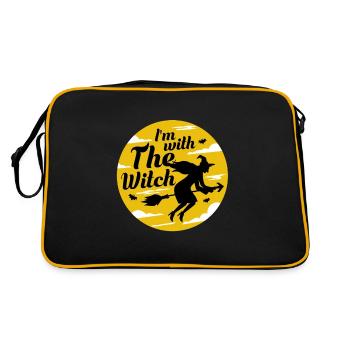 Je suis avec la sorcière - Sac Retro - noir/or - Dos