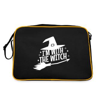 Je suis avec la sorcière - Sac Retro - noir/or - Dos
