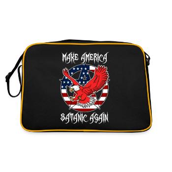 Make America Satanic Again - Retro Bag - black/gold - Back