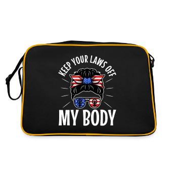 Gardez vos lois hors de mon corps - Sac Retro - noir/or - Dos