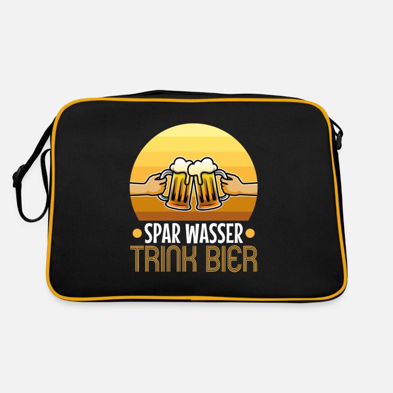 Spar wasser trink Bier Retro Tasche